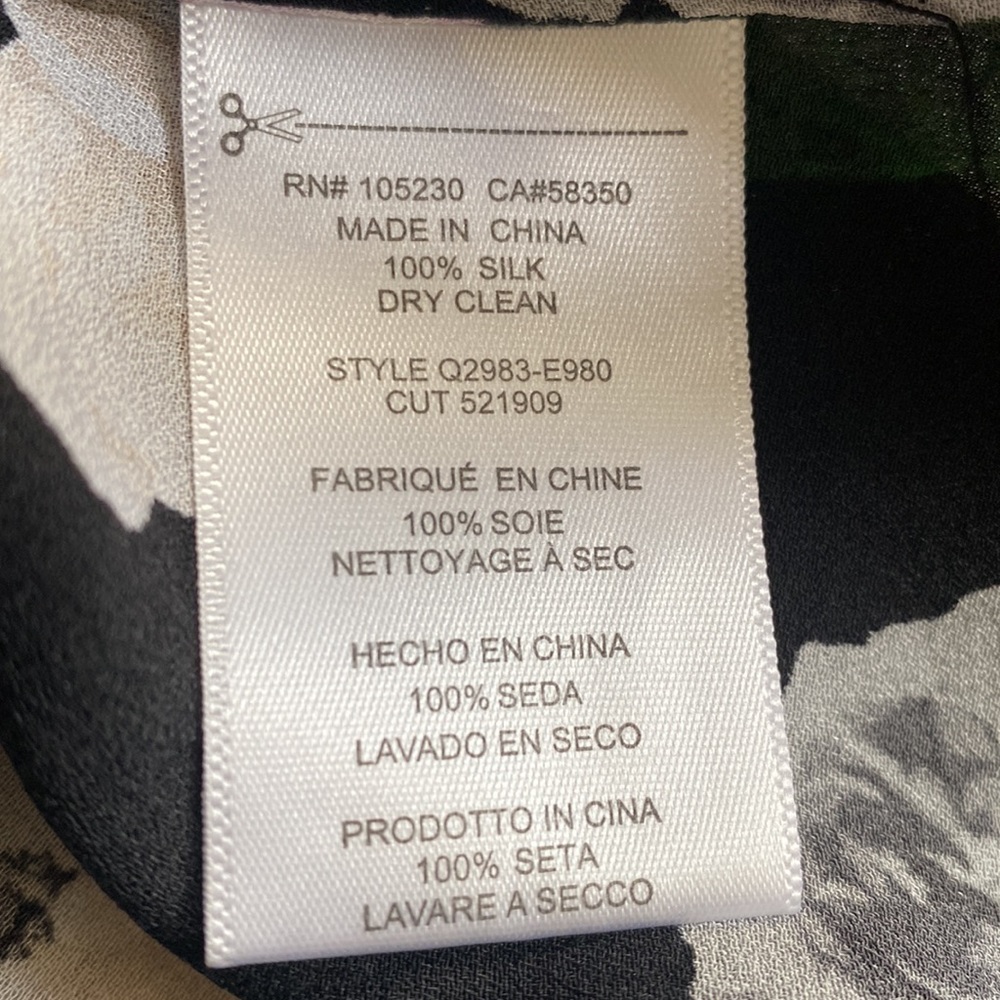 Equipment Silk Layla Black Floral Print Camisole - Picture 9 of 9
